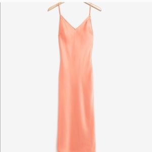 NWT never worn silk orange slip dress